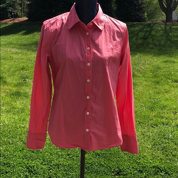 J. Crew Tops - 💕J. Crew Button-down Coral/Pink